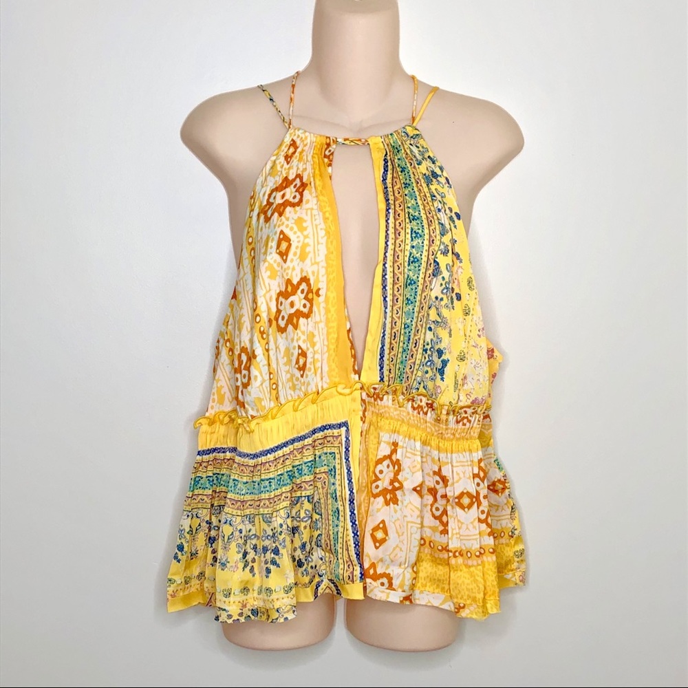 NWT FREE PEOPLE Bellini Patchwork Tank XL